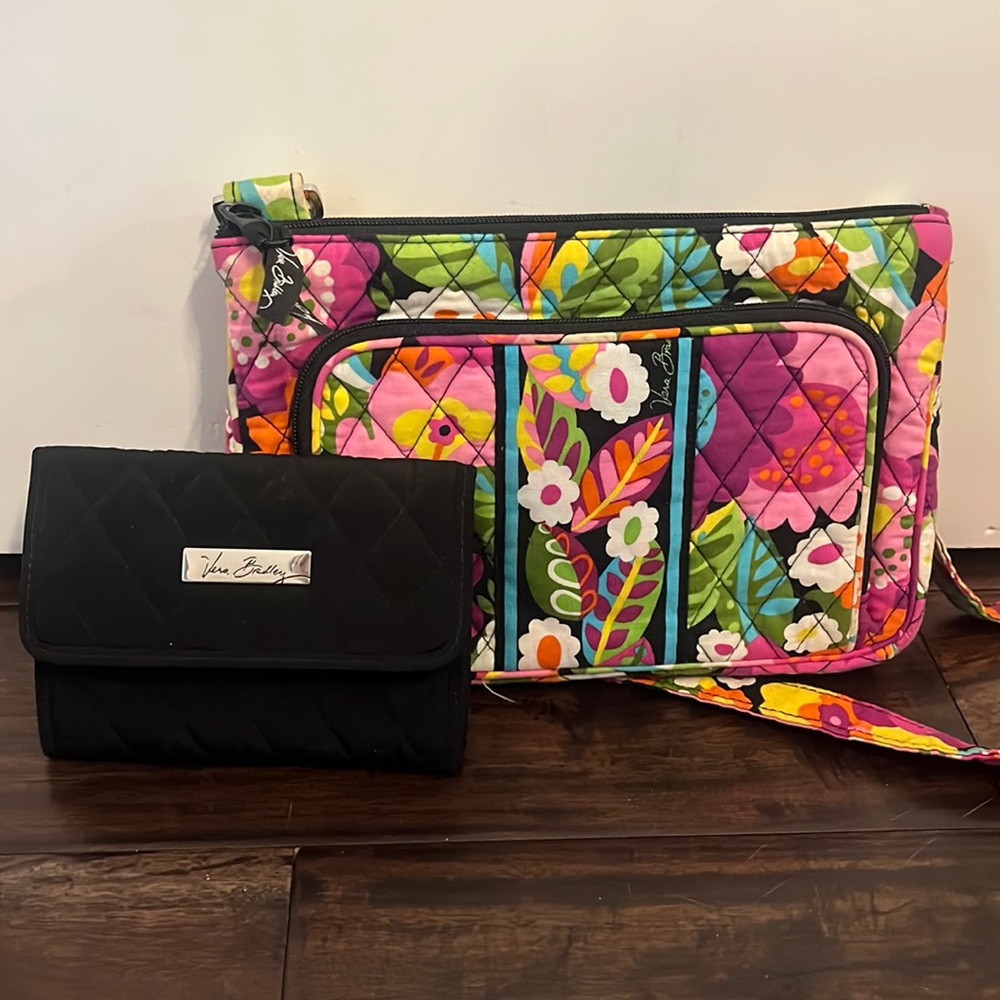 Vera Bradley Purse and Wallet Set